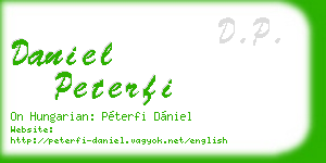 daniel peterfi business card