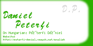 daniel peterfi business card